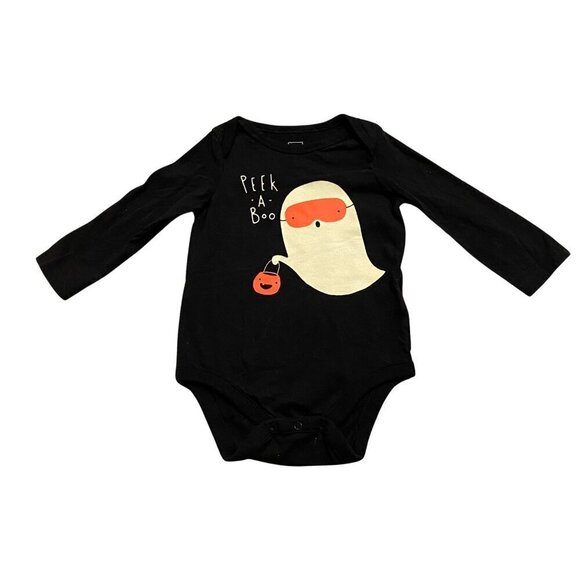 Baby Gap Halloween Glow in the Dark Onesie/Bodysuit - Size 6-12 mon - Like New! - Picture 1 of 1